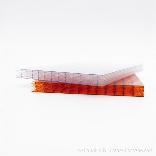 Orange Polycarboante Hollow Sheet